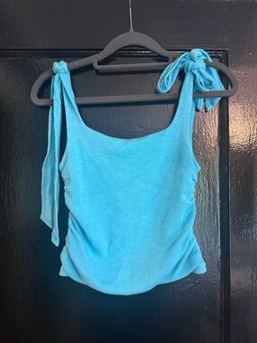Free people blue tie tank